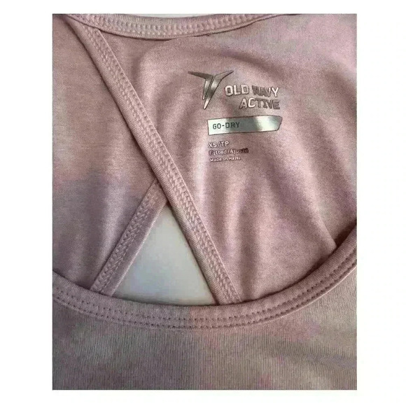 Old Navy Active Sleeveless Top Size XS Tall Pink Athletic Go-Dry Tank Top - Picture 5 of 5